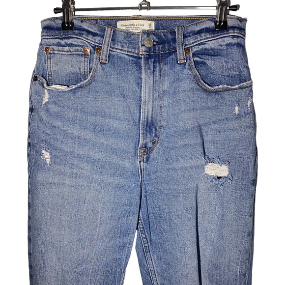 Abercrombie Womens Size 28/6R CURVE LOVE The Ankle Straight Ultra High Rise - Picture 2 of 11